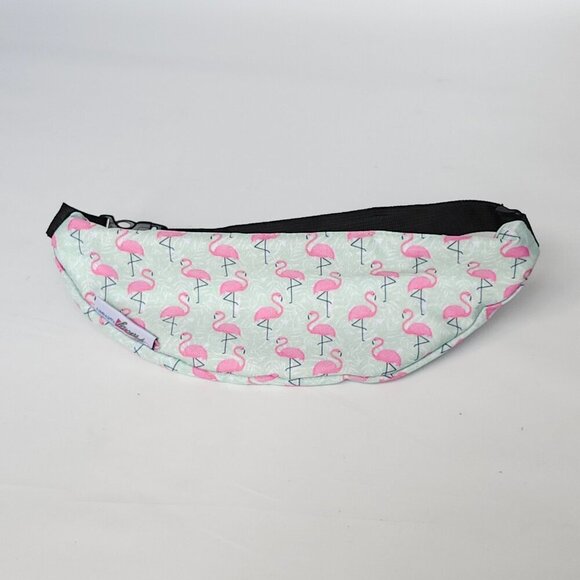 FUN FLAMINGO PRINT FANNY PACK Fanny Factory Waist Bag BNWOT - Picture 5 of 6